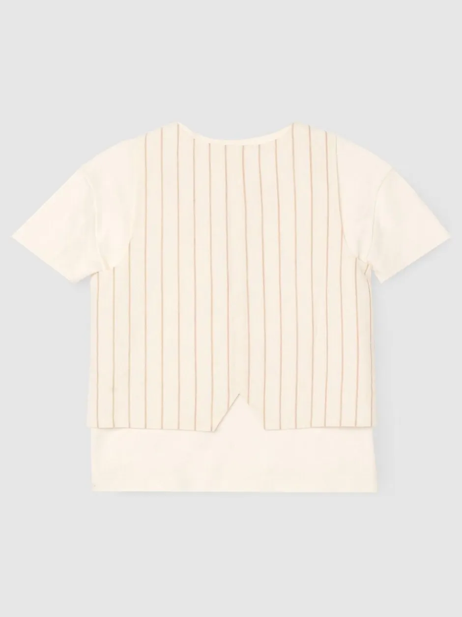 Kostuums En Herenvesten*Angel & Rocket Jake Double Breasted Stripe Waistcoat And T Shirt Set