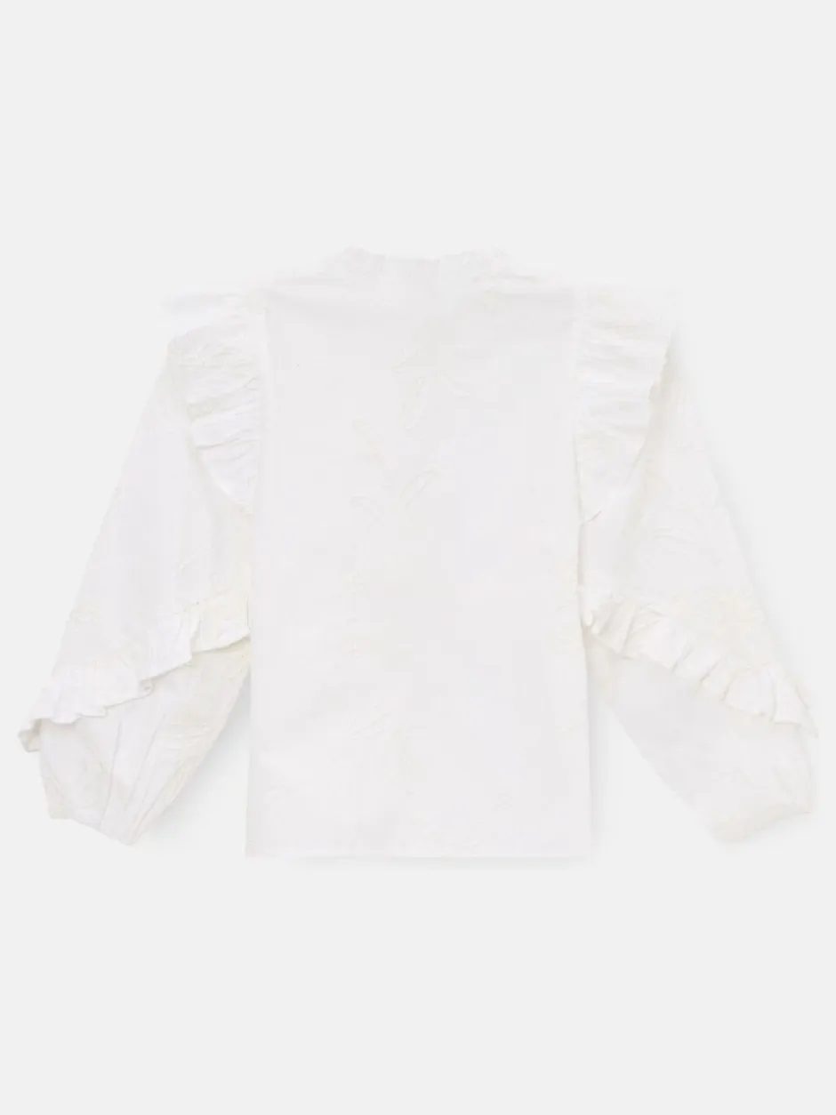 Overhemden En Blouses|Angel & Rocket Lacey Embroidered Frill Sleeve Blouse