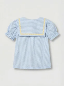 Overhemden En Blouses*Angel & Rocket Margo Ric Rac Collar Stripe Blouse