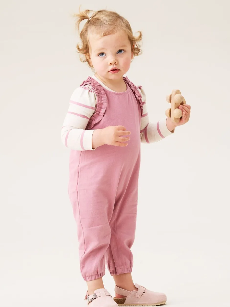 Jumpsuits En Playsuits|Angel & Rocket Mila Frill Shoulder Dungaree And Print Bodysuit