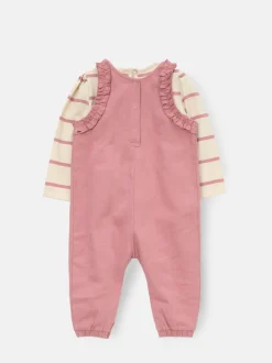 Jumpsuits En Playsuits|Angel & Rocket Mila Frill Shoulder Dungaree And Print Bodysuit