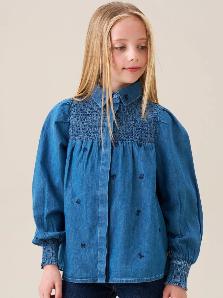 Overhemden En Blouses*Angel & Rocket Myla Embroidered Denim Shirt
