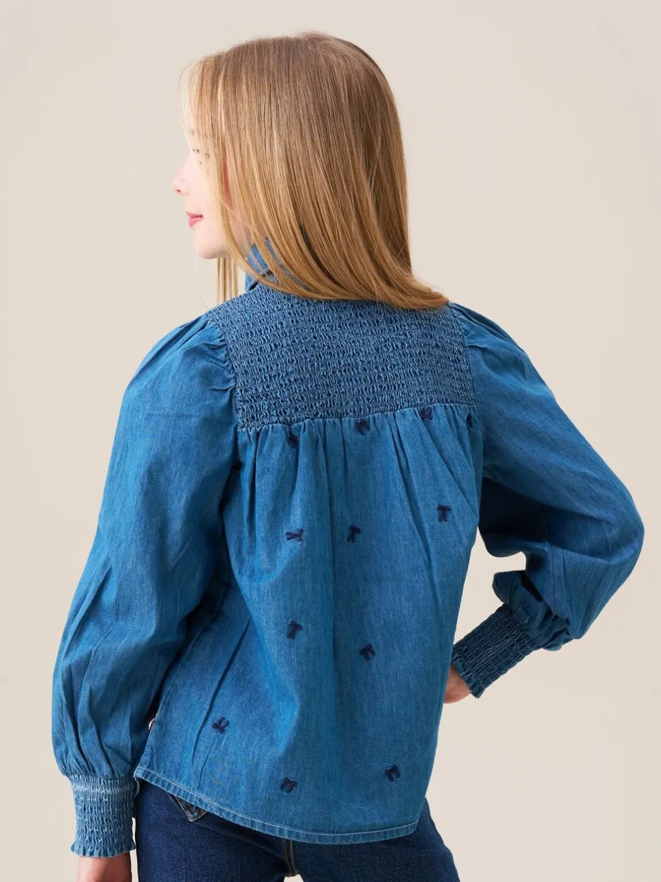 Overhemden En Blouses*Angel & Rocket Myla Embroidered Denim Shirt