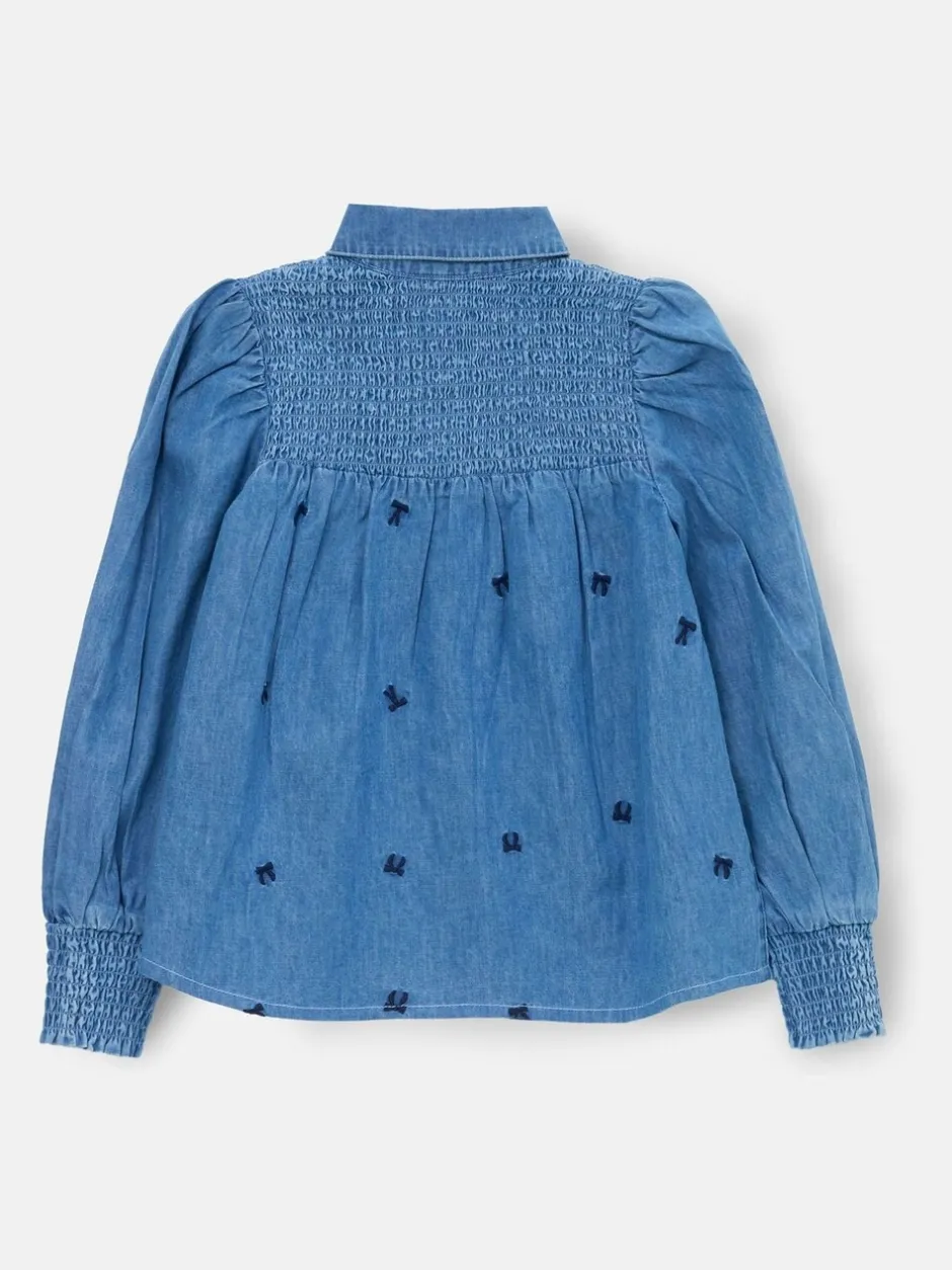 Overhemden En Blouses*Angel & Rocket Myla Embroidered Denim Shirt