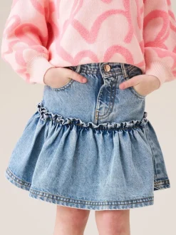 Shorts En Rokken*Angel & Rocket Noemie Heart Pocket Denim Skirt