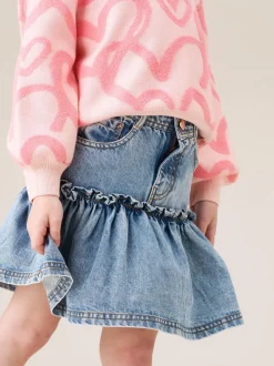 Shorts En Rokken*Angel & Rocket Noemie Heart Pocket Denim Skirt