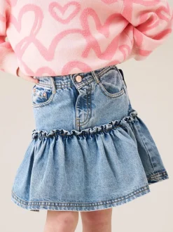Shorts En Rokken*Angel & Rocket Noemie Heart Pocket Denim Skirt