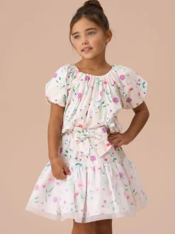 Overhemden En Blouses*Angel & Rocket Perla Puff Ball 100% katoenen blouse