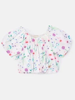 Overhemden En Blouses*Angel & Rocket Perla Puff Ball 100% katoenen blouse