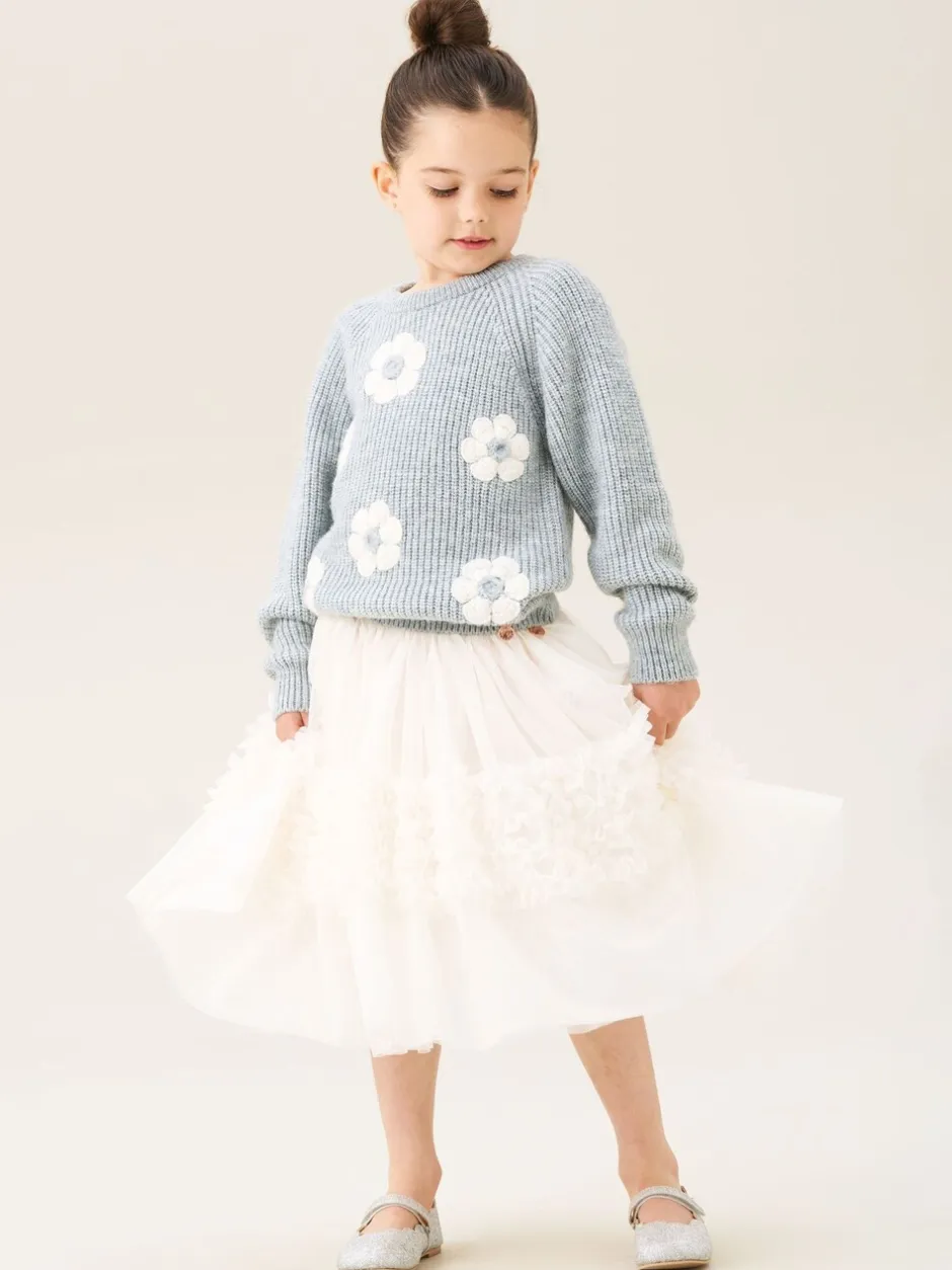 Gebreide Kleding|Angel & Rocket Rumi Embellished Flower Jumper