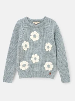 Gebreide Kleding|Angel & Rocket Rumi Embellished Flower Jumper