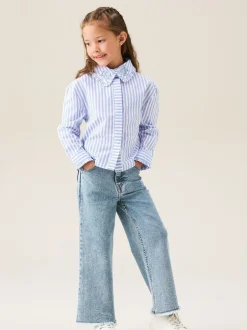 Overhemden En Blouses|Angel & Rocket Stripe Corsage Collar Shirt