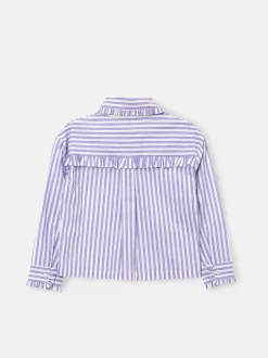 Overhemden En Blouses|Angel & Rocket Stripe Corsage Collar Shirt