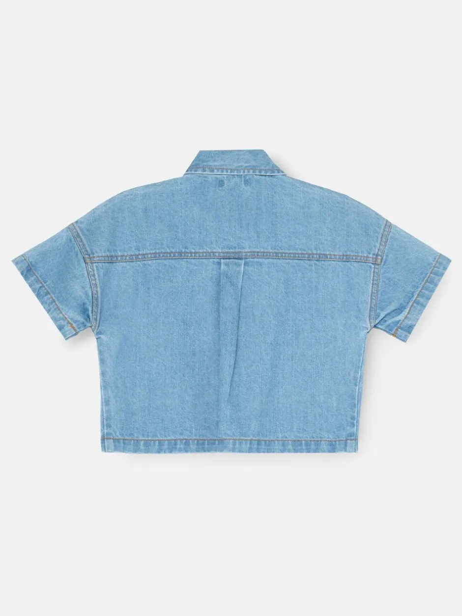 Overhemden En Blouses|Angel & Rocket Zeta Boxy Embellished Denim Shirt