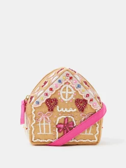Tassen*Angels By Accessorize Girls Embellished Gingerbread House Bag