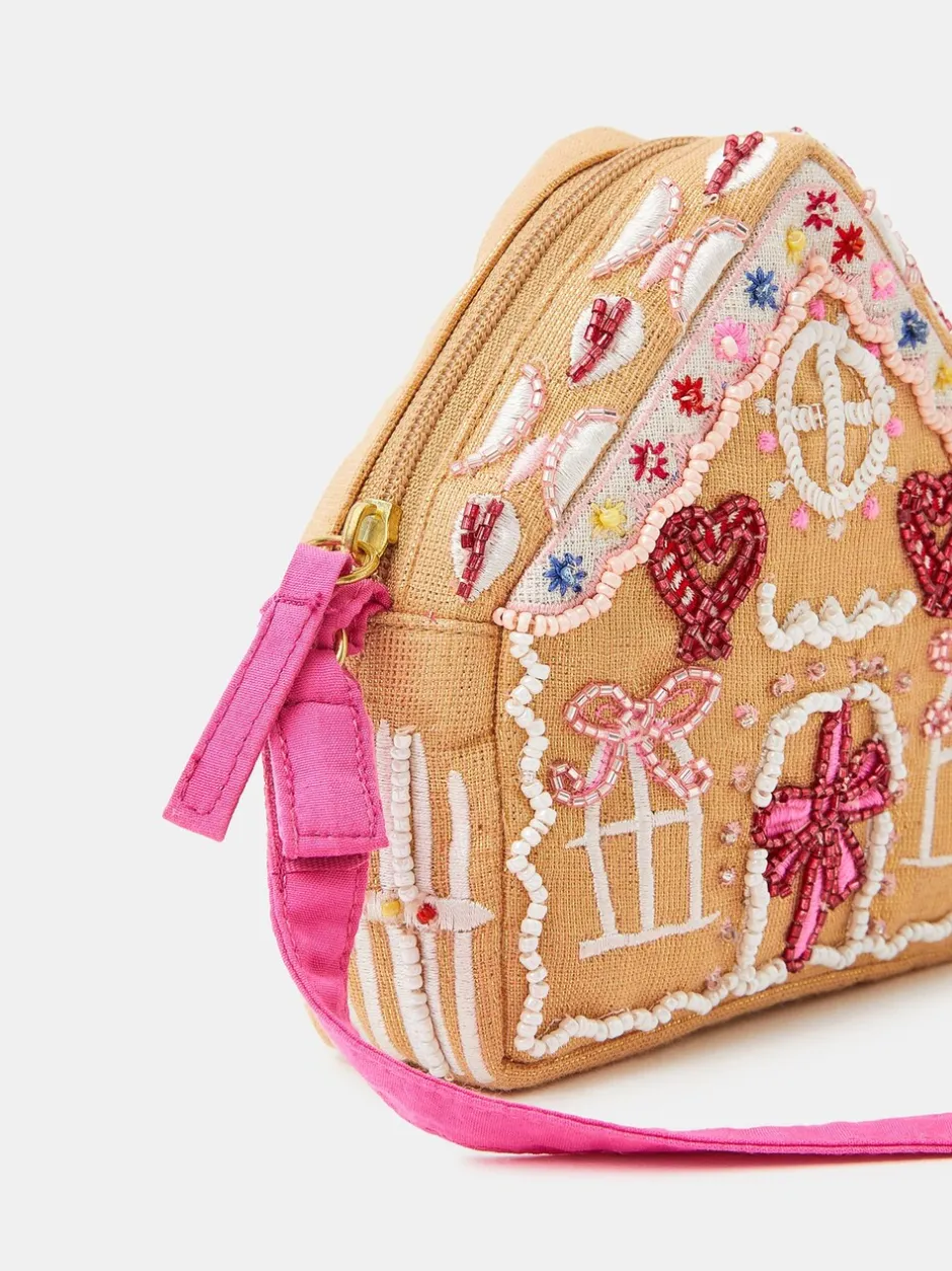 Tassen*Angels By Accessorize Girls Embellished Gingerbread House Bag