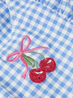 Badkleding|Angels By Accessorize Girls Embellished Cherry Gingham Swimsuit