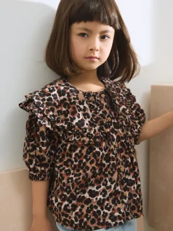 Overhemden En Blouses|Next Animal - 100% katoenen blouse met printkraag (3-16jr)