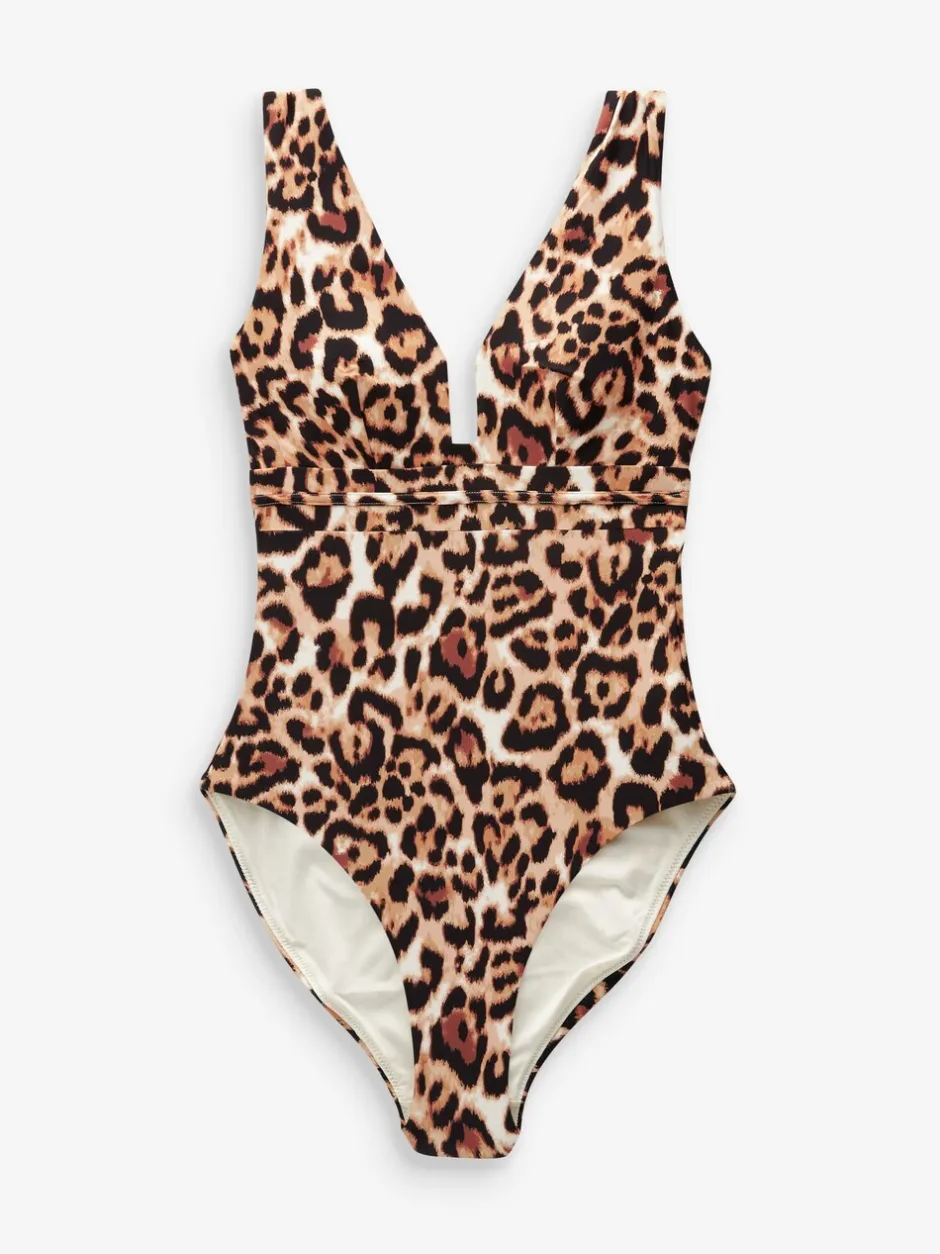 Badkleding|Next Animal - Diepuitgesneden vormgevend buikcorrigerend badpak