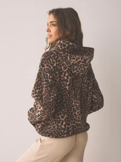 Hoody's En Sweatshirts|Next - Fleece met korte rits en borgvoering Animal