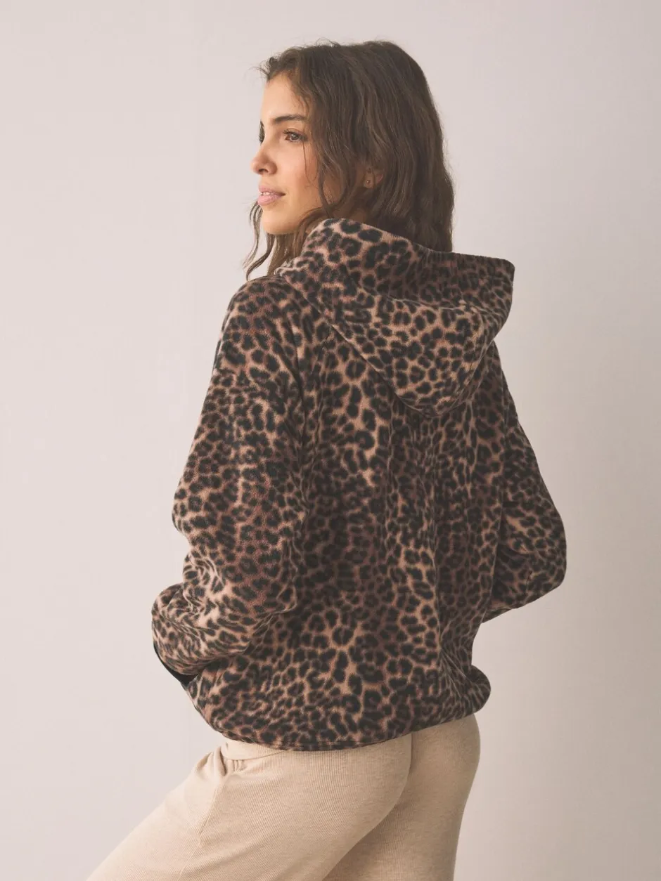 Hoody's En Sweatshirts|Next - Fleece met korte rits en borgvoering Animal