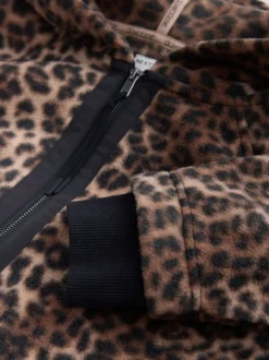 Hoody's En Sweatshirts|Next - Fleece met korte rits en borgvoering Animal