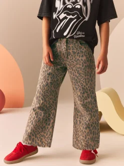Jeans|Next - Jeans met wijde pijpen (3-16 jr) Animal