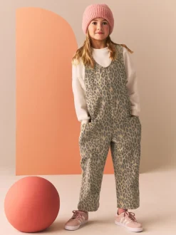 Tuinbroeken|Jumpsuits En Playsuits|Next - Ruimvallende bretelbroeken (3-16jaar) Animal