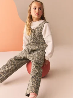 Tuinbroeken|Jumpsuits En Playsuits|Next - Ruimvallende bretelbroeken (3-16jaar) Animal