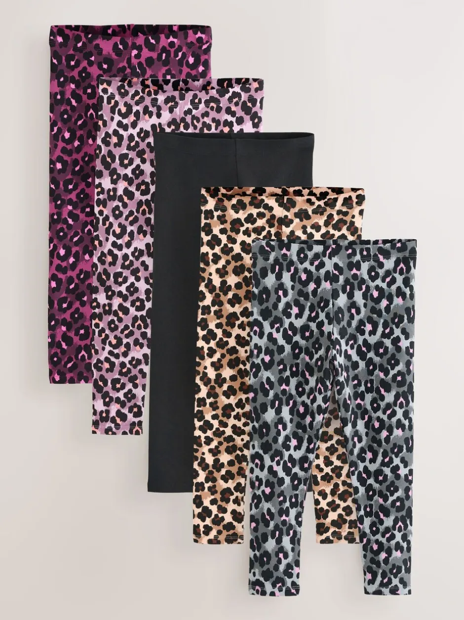 Broeken En Leggings|Next Animal - Verpakking van 5 leggings (3-16 jr)