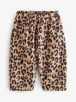 Broeken En Leggings*Next Animal luipaardprint - Broek met structuur en wijde kortere pijpen (3mnd -7jr)