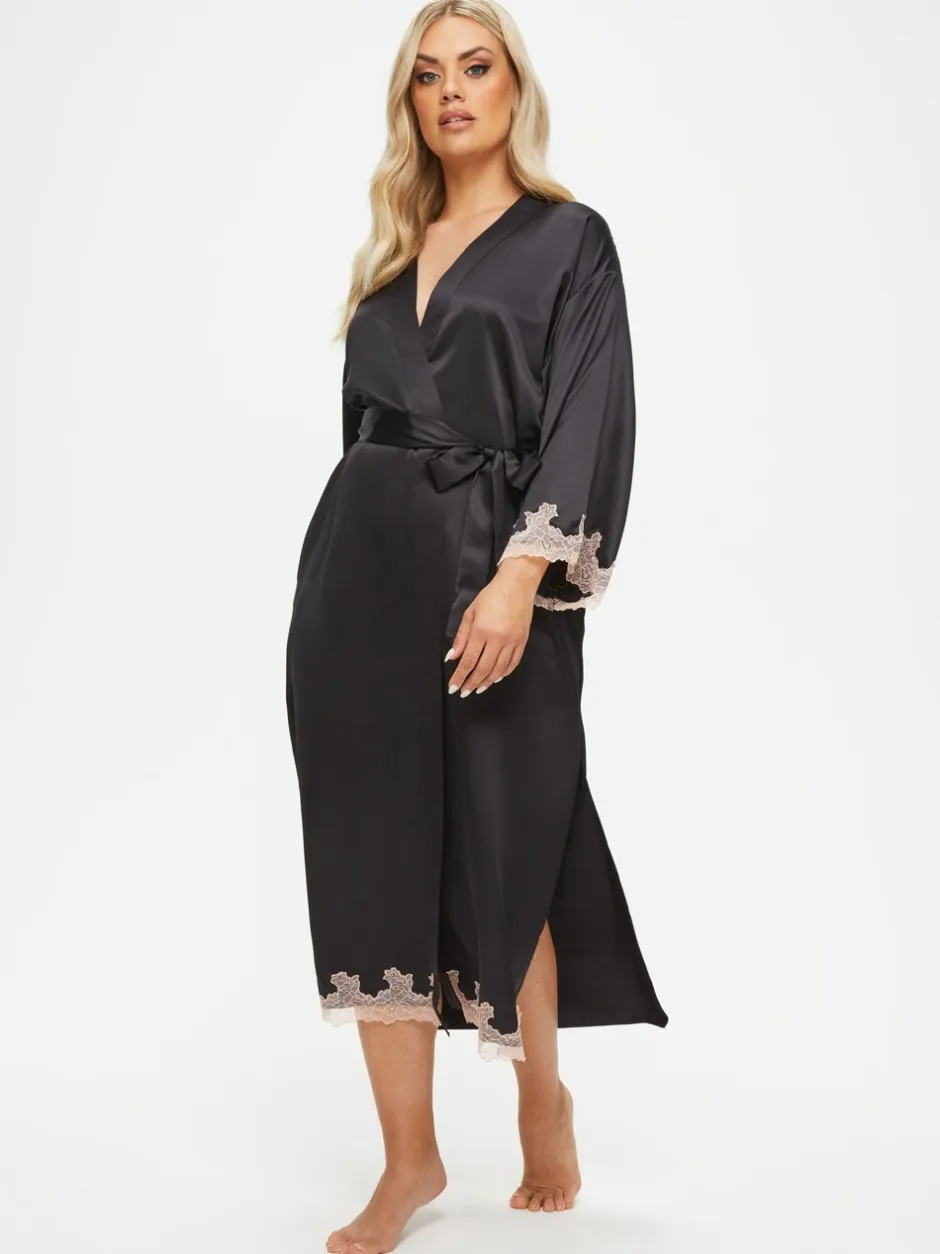 Badjassen*Ann Summers Sorella lange satijnen badjas