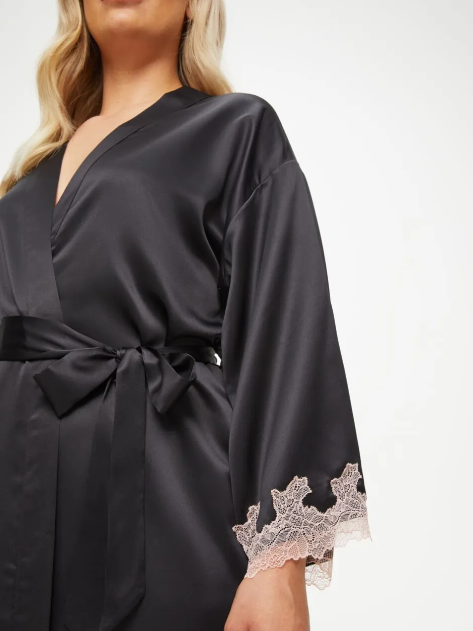 Badjassen*Ann Summers Sorella lange satijnen badjas
