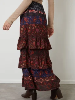 Rokken*Another Sunday Floral Tiered Maxi Skirt