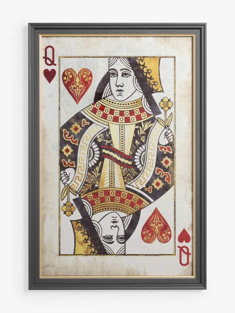 Canvassen En Kunst Voor Aan De Wand*Next Antiqued Cards Suit Mirror Wall Art