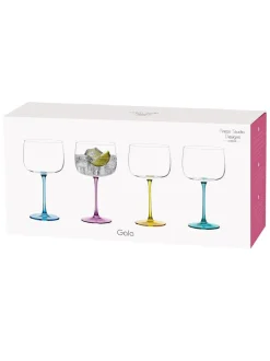Glas*Anton Studio Designs - Set van 4 Gala ginglazen