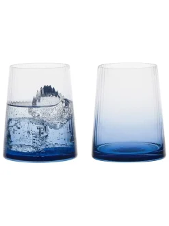Glas|Anton Studio Designs set van 2 Empire DOF Blauw