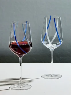Glas*Anton Studio Designs Set van 2 Rio wijnglazen Azuur