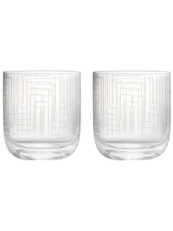 Glas|Anton Studio Designs set van 2 Maze DOF tumblers