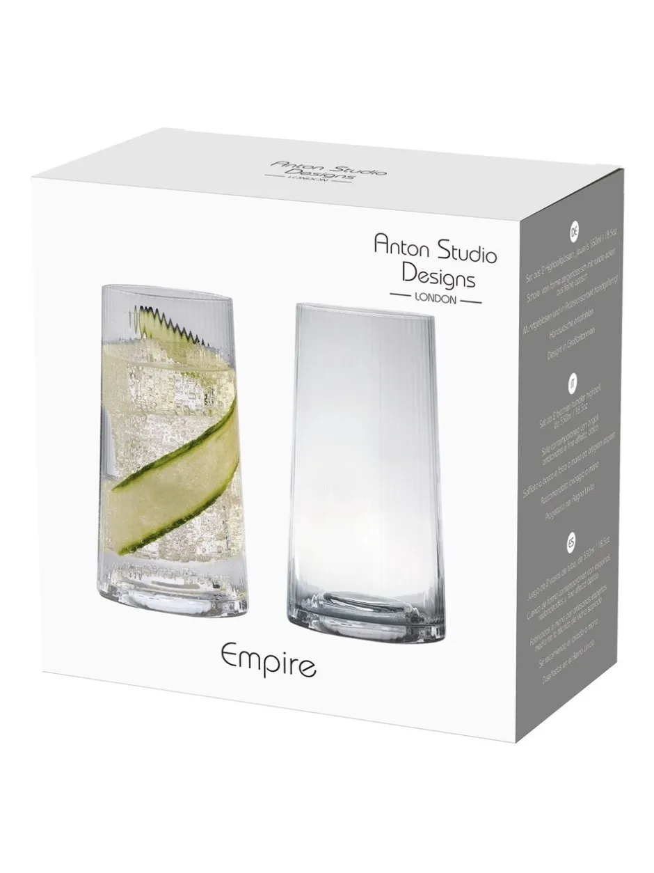 Glas*Anton Studio Designs set van 2 Empire DOF Wissen