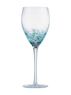 Glas*Anton Studio Designs set van 4 gespikkelde wijnglazen