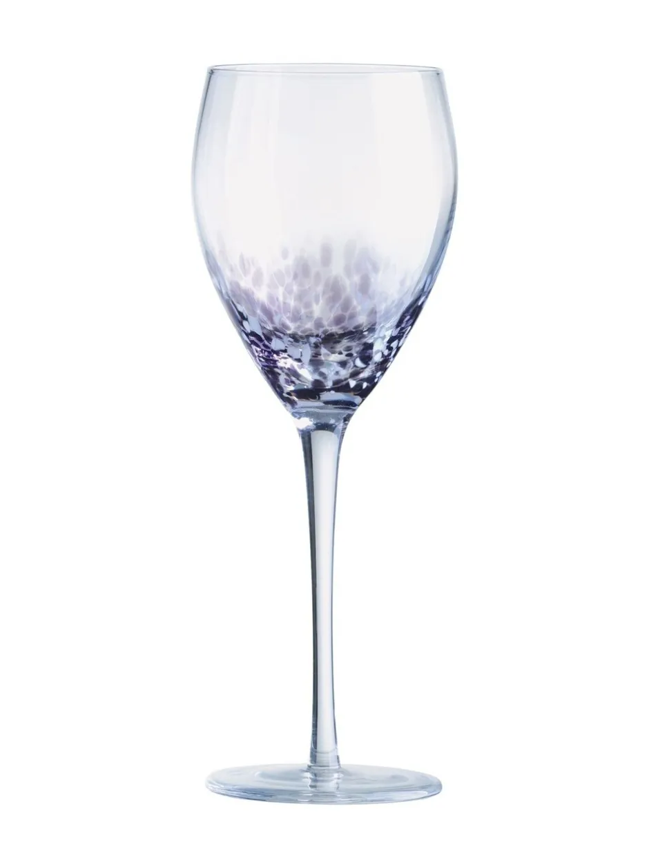 Glas*Anton Studio Designs set van 4 gespikkelde wijnglazen