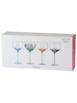 Glas*Anton Studio Designs Set van 4 Speckle Gin Glazen
