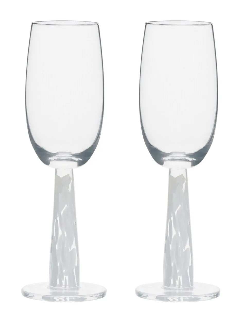 Glas|Anton Studio Designs set van 2 Björn champagneflûtes