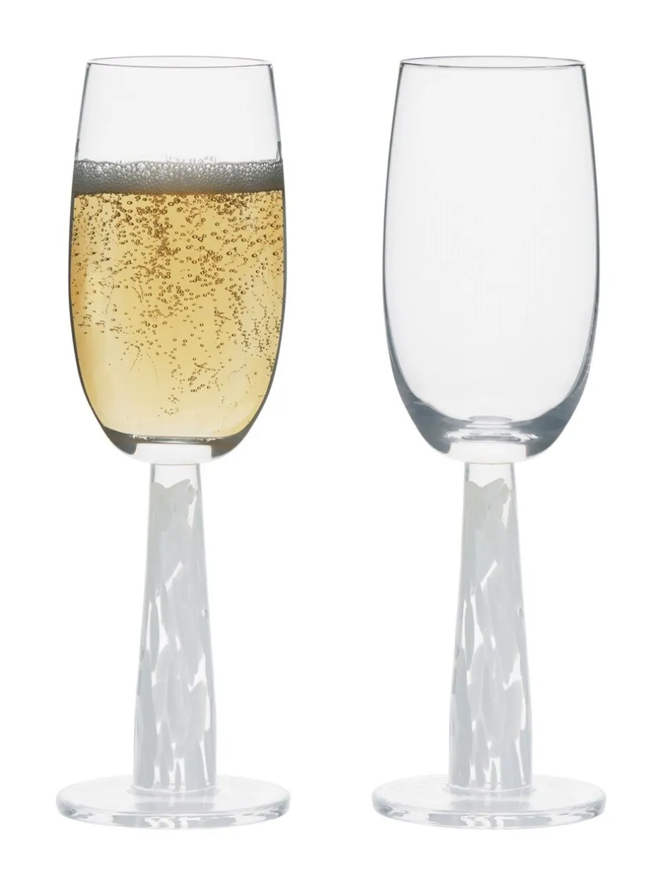 Glas|Anton Studio Designs set van 2 Björn champagneflûtes