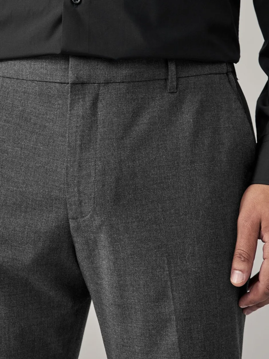 Formele Broek|Broeken En Chino's*Next - Aansluitend - Elasticated Waist Motionflex Stretch Smart Trousers Antraciet