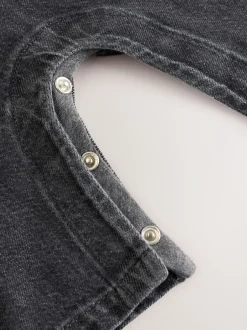 Sets En Combisets|Rompertjes En Tuinbroeken|Next - Babyset van denim bretelbroeken en bodysuit (0 mnd - 2 jr) Antraciet