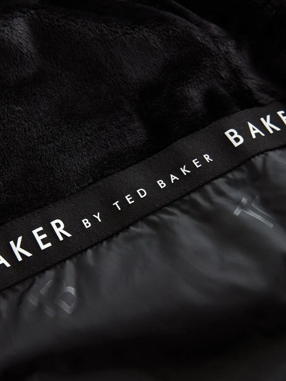 Schoolkleding|Jassen En Jacks*Baker by Ted Baker - regenbestendige gewateerde lange jas Antraciet