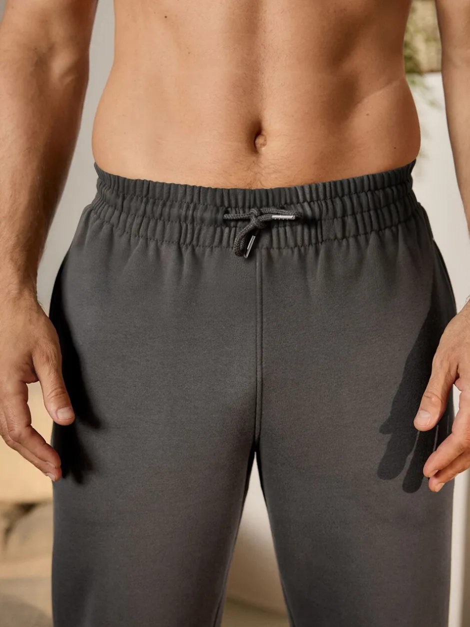 Joggingbroeken|Loungewear|Next - Brushback Heavyweight Open Joggers Antraciet