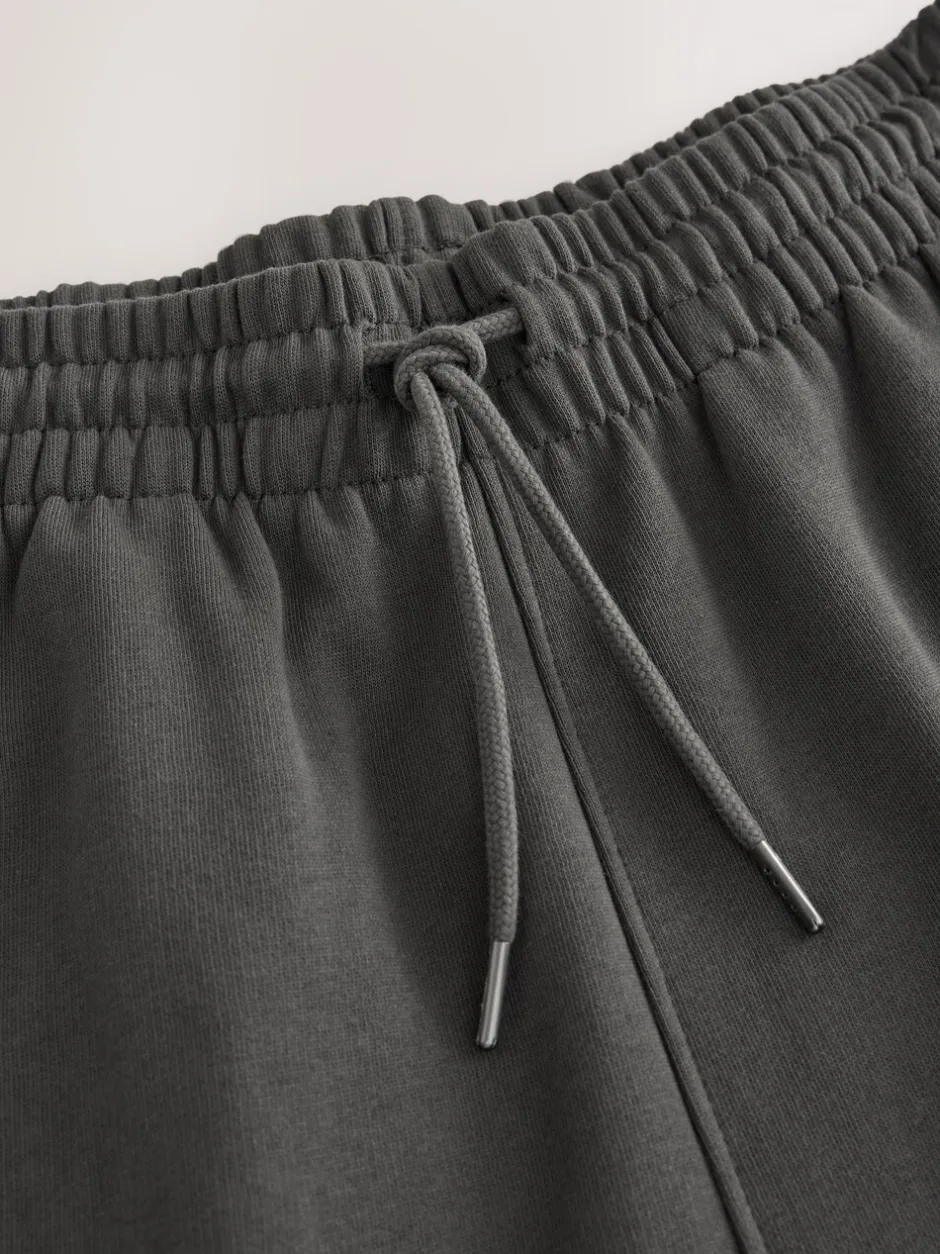 Joggingbroeken|Loungewear|Next - Brushback Heavyweight Open Joggers Antraciet